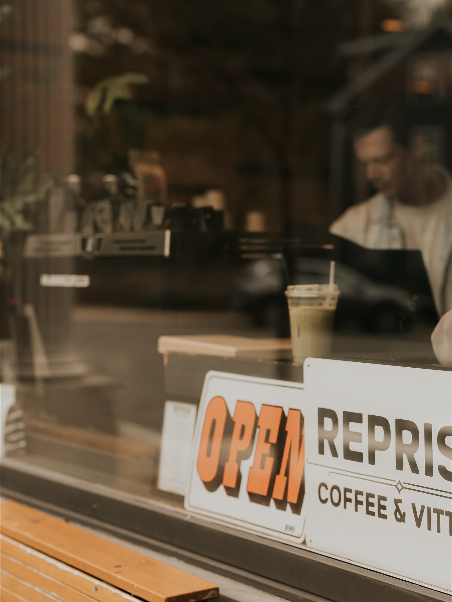 Reprise Coffee bar interior, one year in